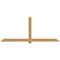 Ekena Millwork Eugene Smooth Timber Gable Bracket, Western Red Cedar, 108"W x 45"H x 3 1/2"D x 5 1/2"F, 10/12 Pitch GBW108X45X0406EUG00SWR - alternate 1